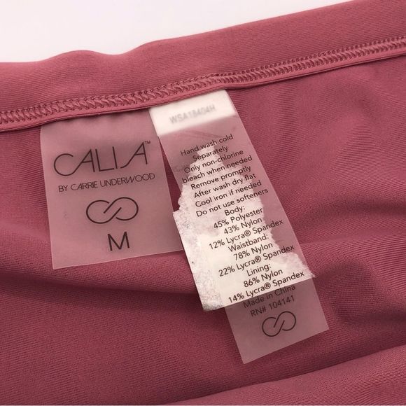 Calia Carrie Underwood Banded Waist Bikini Bottoms Heathered Mauve size M NWOT - Picture 7 of 10